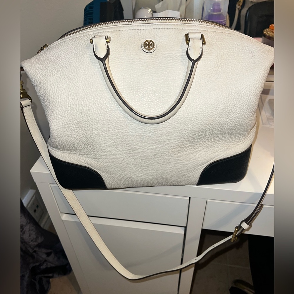 🛑Reduced🛑TORY BURCH FRANCES COLOR-BLOCK SLOUCHY SATCHEL